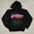 SP5DER Hoodie black/pink