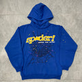 SP5DER blue webs hoodie men's